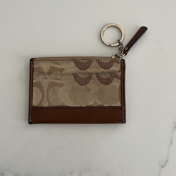 Coach ID Keychain, Brown - Picture 2 of 3